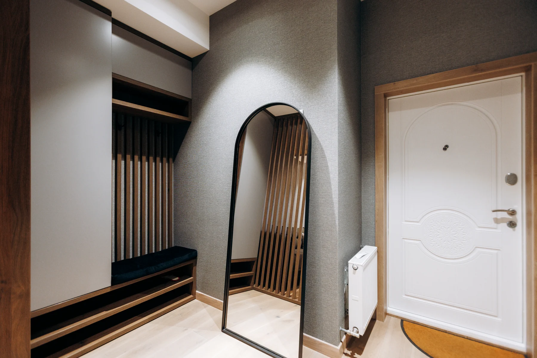 Refined foyer reflecting a composed and confident client experience